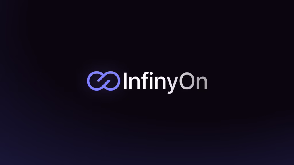 InfinyOn brand logo on a dark background