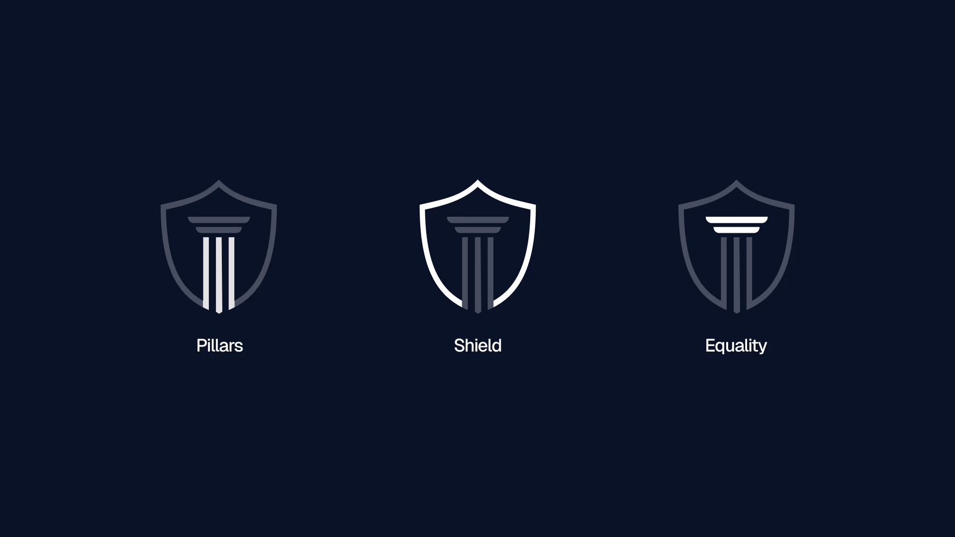 Visual breakdown of the Veritas logo design, explaining the typography and brandmark components
